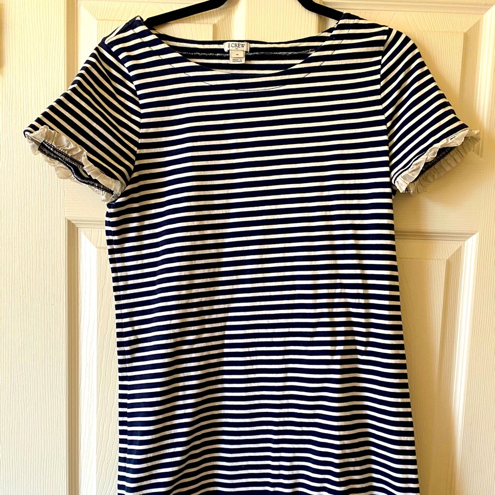 J. Crew midi stripped dress